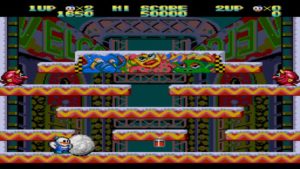 Imagen de un nivel del juego donde aparece la poción roja de velocidad 